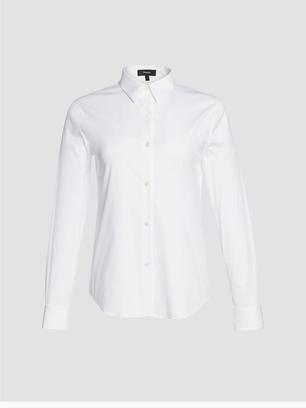 Theory Tenia Luxe Cotton Shirt Size S